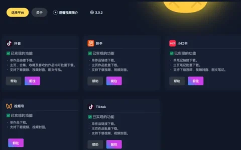 DyD 多平台批量无水印视频图集下载器：一站式下载利器示例图