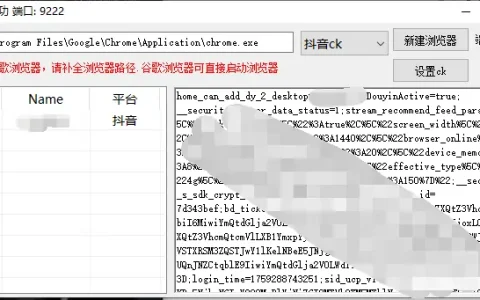 抖音快手CK批量获取工具：高效自动化管理利器示例图3