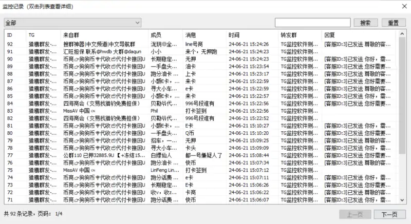 猎鹰TG群监听 V1.2.9：精准关键词监控，打造高效引流利器示例图2