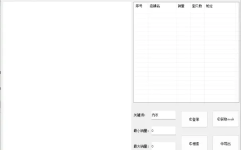 零销量店铺采集