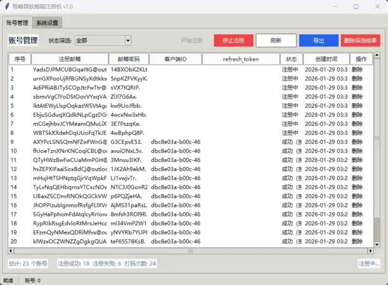 微软全协议自动化注册系统:开启高效跨境营销新纪元示例图4